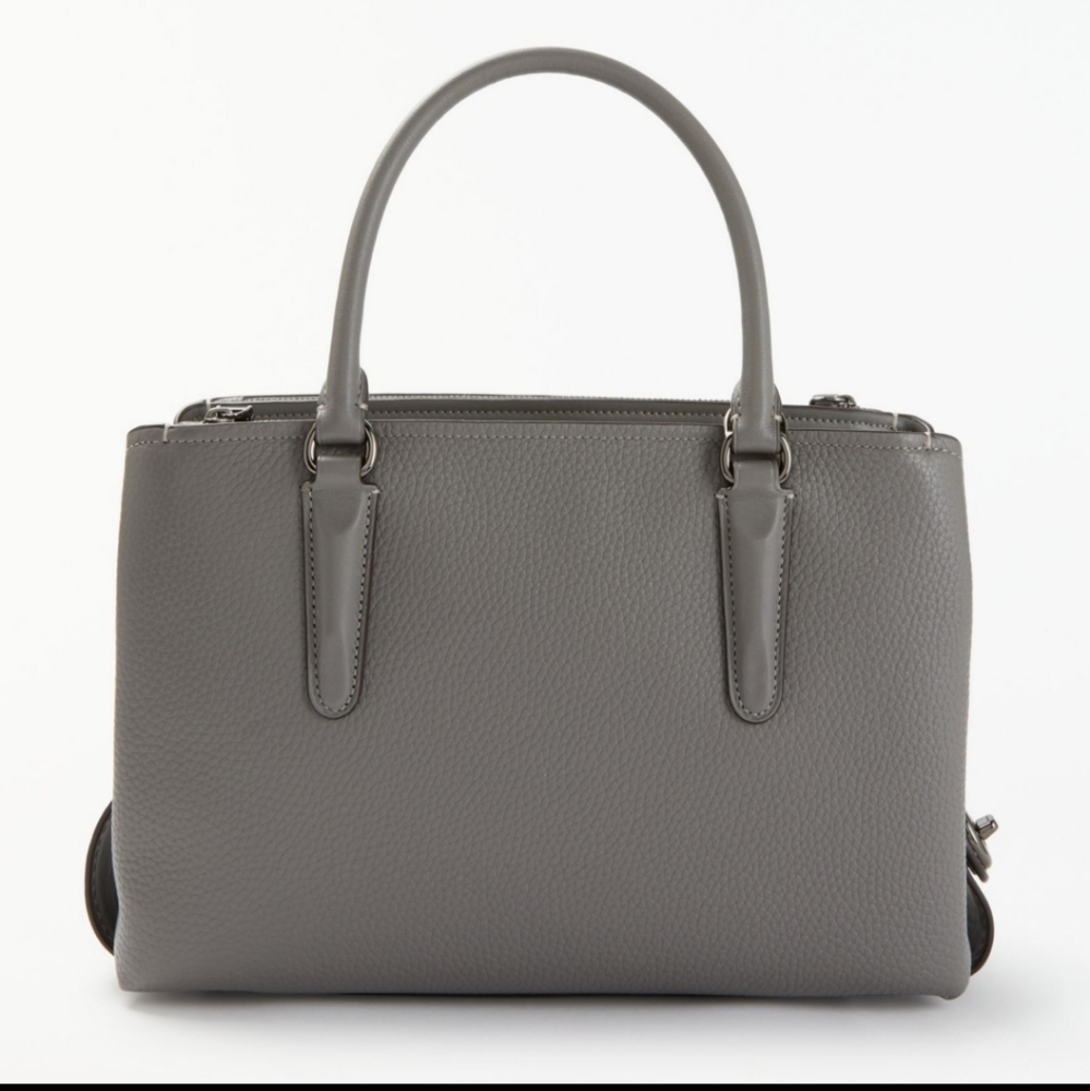 COACH Pebbled Brooklyn 28 Satchel - Picture 6 of 7